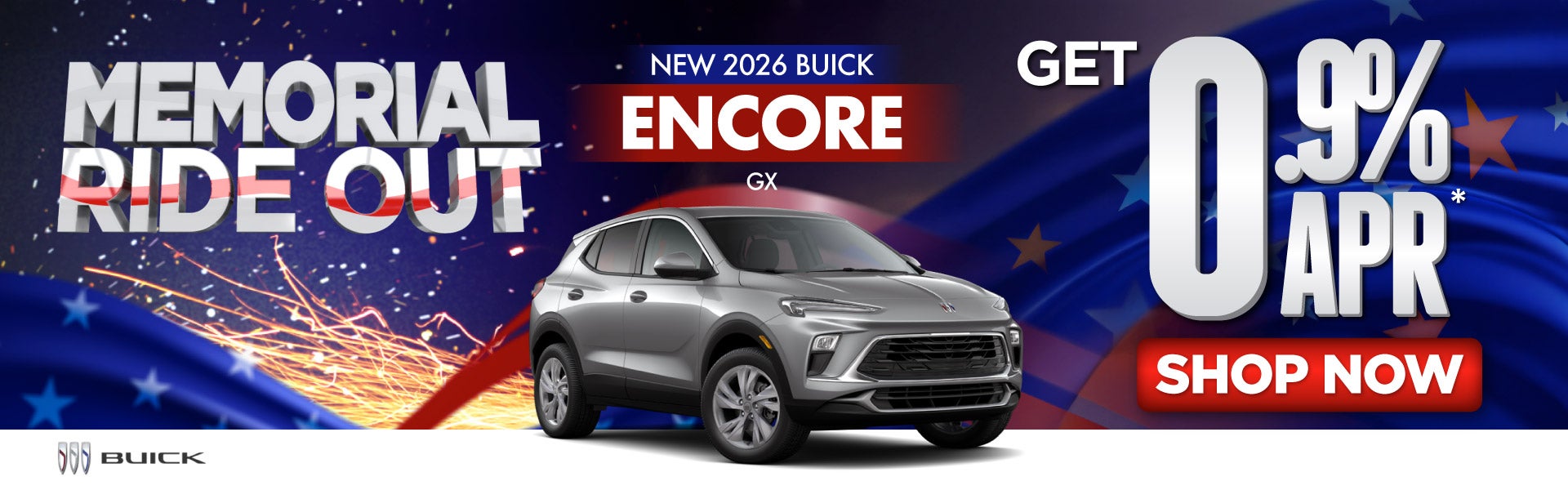 New 2026 Buick Encore GX	Get 0.9% APR* 